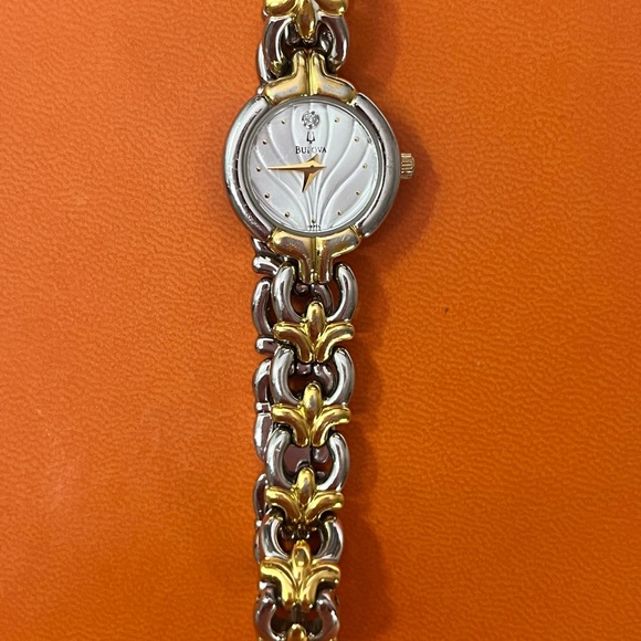 Bulova Women's 98P15 Diamond Accented Two-Tone Watch - Picture 2 of 5